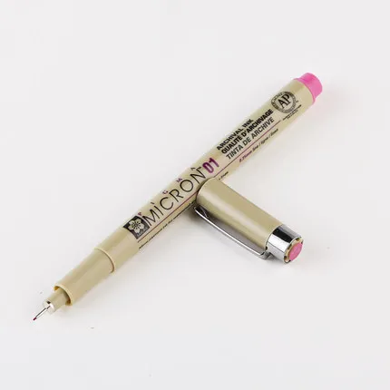 2 шт Sakura Pigma Micron 01 набор ручек с тонкой линией 0,25 мм для набросков манга 8 цветов на выбор товары для рукоделия - Цвет: Rose Red 2 pcs