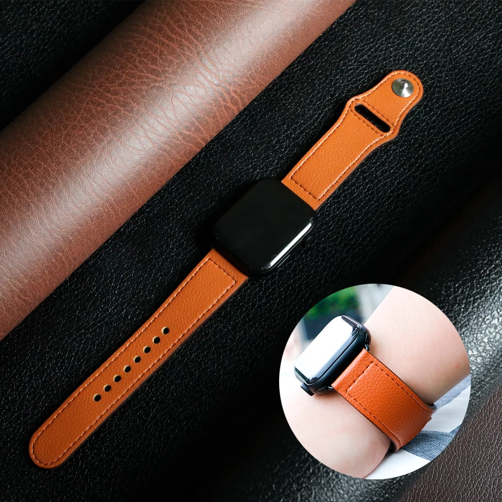 Кожаный ремешок для apple watch 5 4 band apple watch 3 2 iwatch band 44 мм 40 мм 42 мм 38 м pulseira correa браслет аксессуары для часов