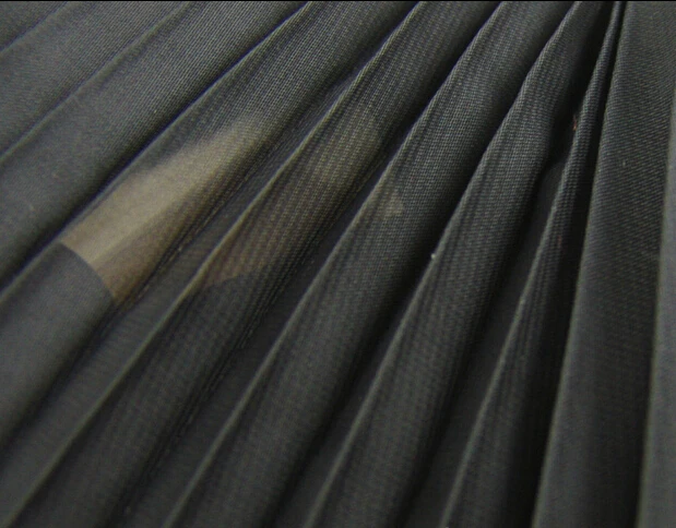 2 meters 150cm 59 width dark blue crumple accordion pleated chiffon fabric wedding dress skirt clothes materials MM128 Free Ship