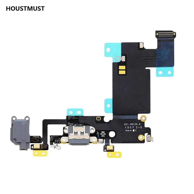 

HOUSTMUST Black / White For iPhone 6s plus Charger Charging port Dock USB Connector Data Flex Cable Headphone Jack Flex Ribbon