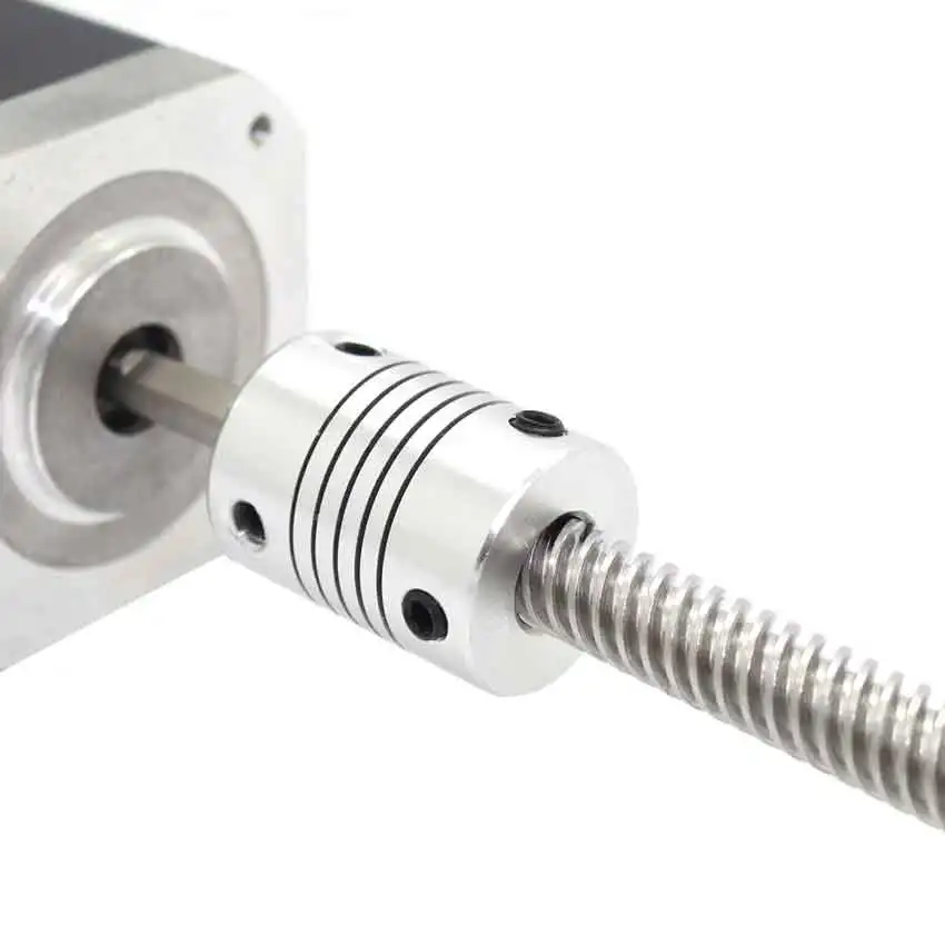 Свинцовый винт диаметром 8 мм расстояние винта 2 резьба 10 длина 100 трапециевидный