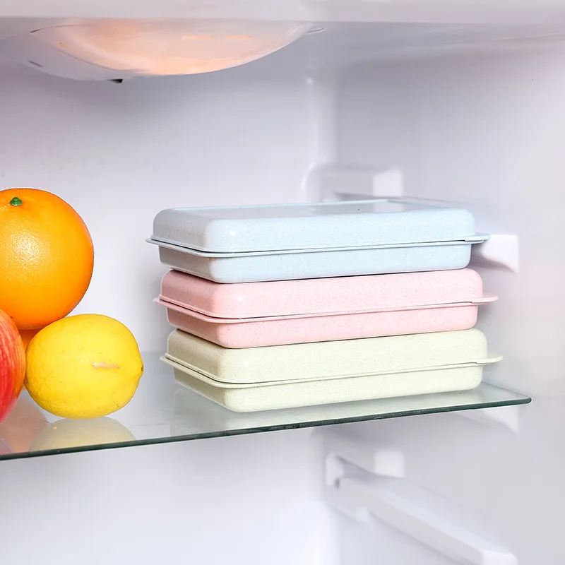 Baby Fruit Food Storage Container Colorful Kid Silicone Dinnerware Chidren Freezer Tableware Safe Healthy Lattice Box T0703 (11)