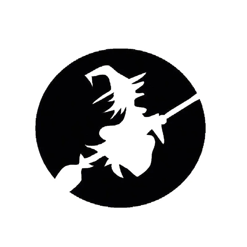 10cm*10cm Cartoon Funny Witch Cutout Vinyl Car styling Decals Car