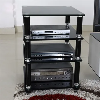 

S-008 audio cabinet tempered glass to cabinet speakers power amplifier cabinet theater equipment rack four or five layers