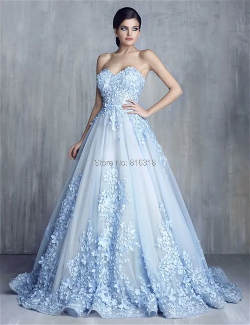 Vestidos de Noivas font b Light b font font b Blue b font font b Wedding