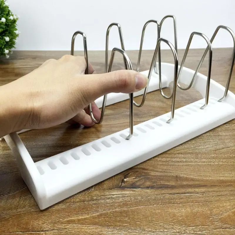 

Kitchen Organizer Pan Cutting Board Holder Dishes Rack Stand Metal Storage Shelf Drainer Sink Organizer Kitchen Accessories