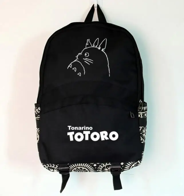 Горячая аниме Tonari no Totoro косплей мужской и женский студенческий кампус Мода милый отдых большая вместимость рюкзак - Цвет: Небесно-голубой