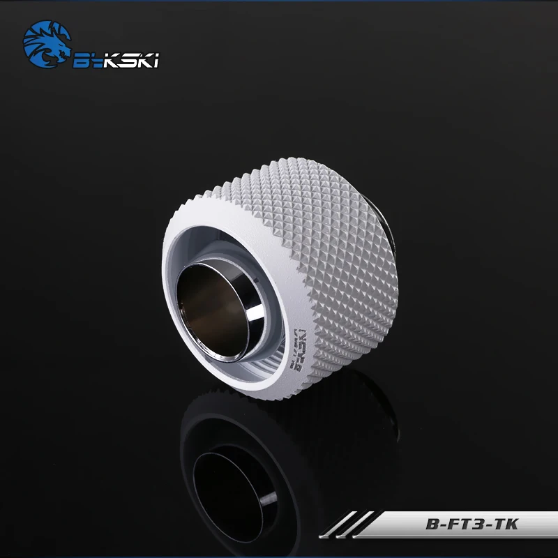 White Bykski B-FT3-TK, 3/" ID* 5/8" OD 10x16 мм Мягкая трубка фитинги, G1/" фитинги для мягких труб - Цвет лезвия: White
