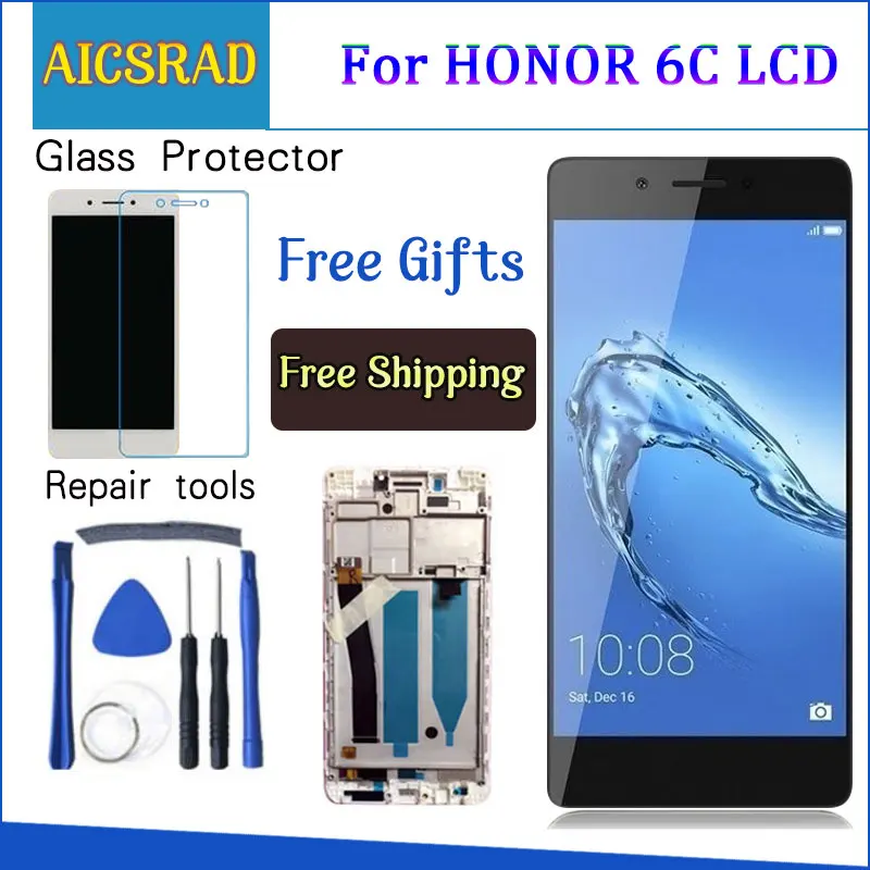 Goede LCD Display Voor Huawei Honor 6C DIG L01 Nova Smart DIG L21 DIG L21HN Touch Screen Digitizer Vergadering Frame met Gratis Tools
