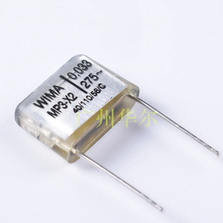 10 pcs Polypropylene Safety Capacitor 333K 275V 0.033UF 33NF Pitch 15mm