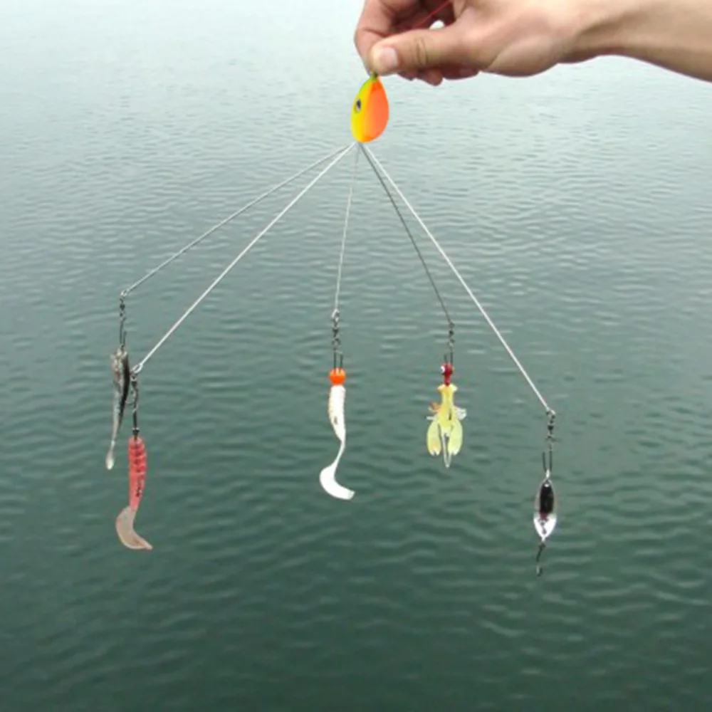 Buy 5pcs 21cm/8" Umbrella Rig Bait Fishing Lure Tackle