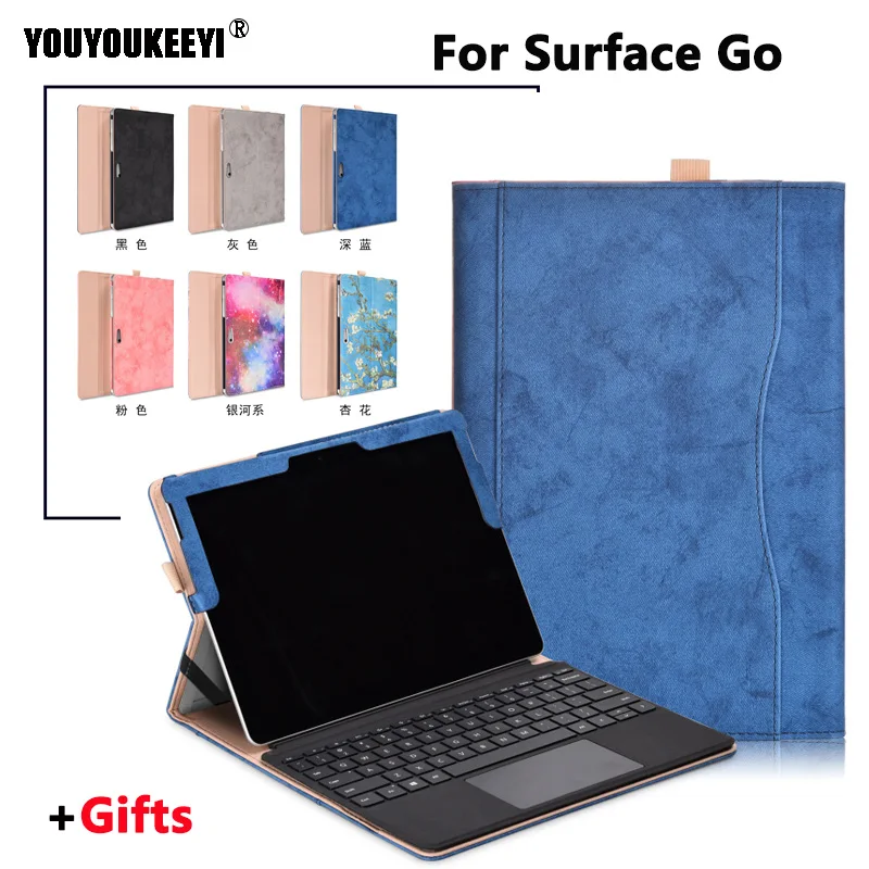 

Luxury Stand Case For New Microsoft Surface Go laptop Case Cover Keyboard Tablet Protective Shell Funda For Surface Go case+gift