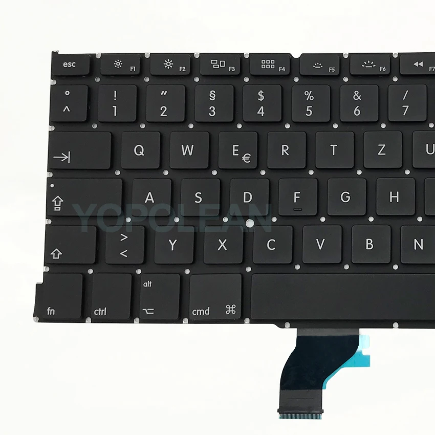 Новая немецкая y немецкая клавиатура для Macbook Pro retina 1" A1502 2013 лет