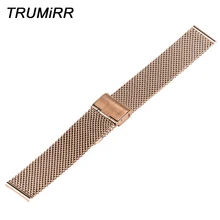 24 мм Миланский ремешок для часов, ремешок на запястье для sony Smartwatch 2 SW2 сменный ремешок для часов браслет с Пружинные вставки Цвета: черный, золотистый, серебристый