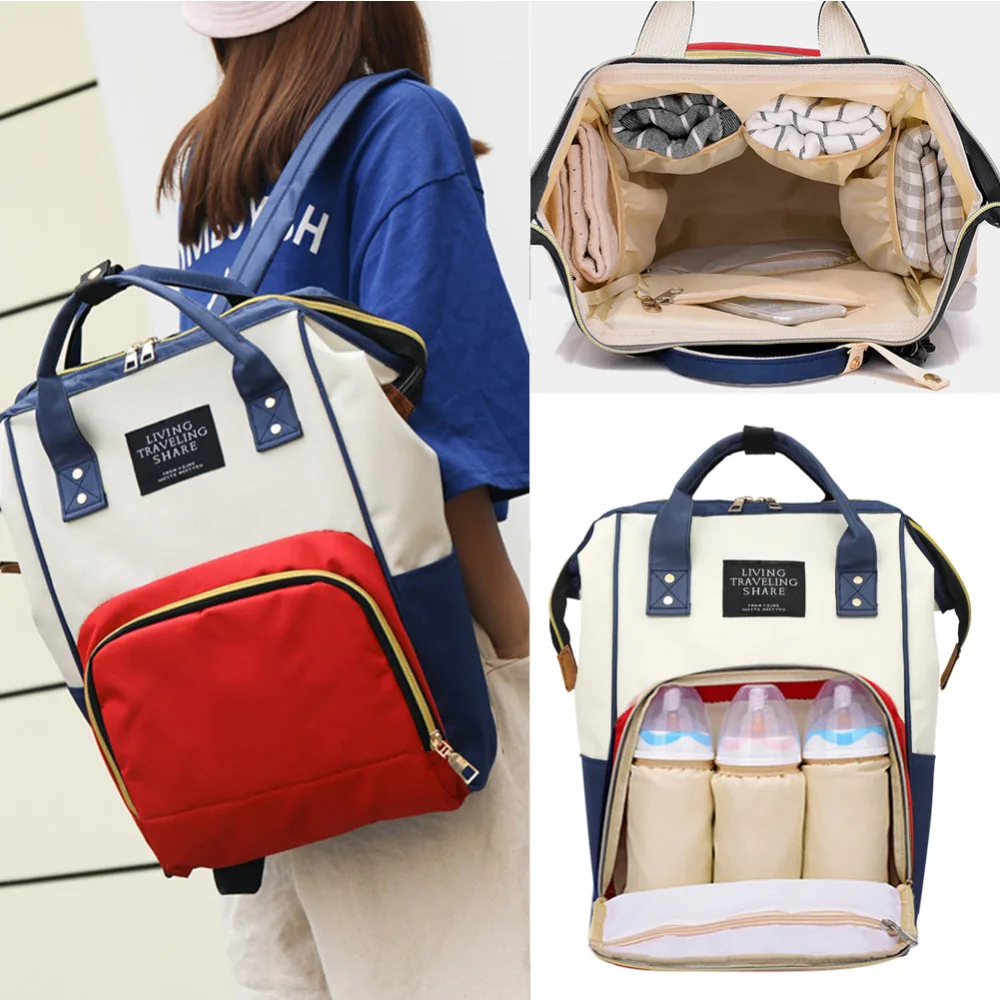 

Large Capacity Mummy Diaper Bags Zipper Mother Travel Backpacks Maternity Handbags Pregnant Women Baby Nappy Nursing Diaper Bags