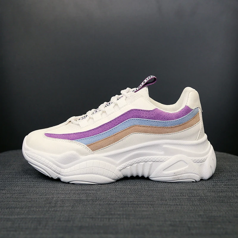 

2019 Autumn Women Shoes Platform Lace-Up Fashion Breathable Tenis Feminino Women Sneakers Women Casual Shoes zapatos Mujer