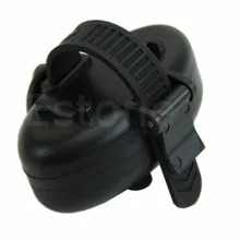 Черный светодиодный светильник, электронный звуковой сигнал для укуса рыбы, колокольчик, зажим на удочку, электронный сигнал тревоги, буфер