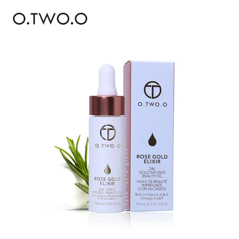 

O.TWO.O 24k Gold Infused Beauty Oil Face Makeup Primer Foundation Easy To Absorb Moisturizing Anti-aging Face Essential Oil