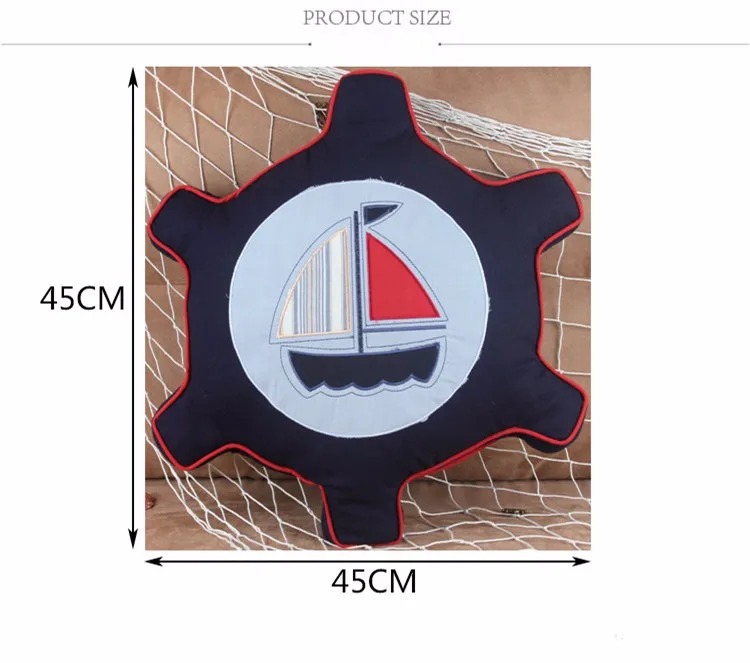 Средиземноморский штурвал Cusion ткань для подушек хлопок ручной работы креативный диван кресло подушка домашний декор