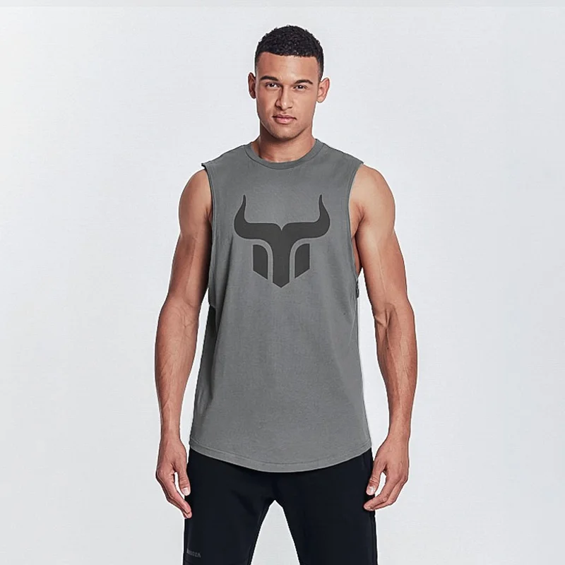 

Tank top top 2019 summer men's sleeveless sportswear brand men's vest jogger fitness vest gyms tank top jordan clothing