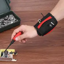 Модный тканевый магнитный браслет Карманный Инструмент Практичный крепкий зажим для запястья инструментарий ремень сумка Винты Держатель фиксаторы