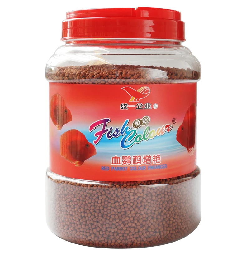 Ruby parrot and red food super color enhancer apply to feed flower horn tropical fish High nutrition Easy digestion | Дом и сад