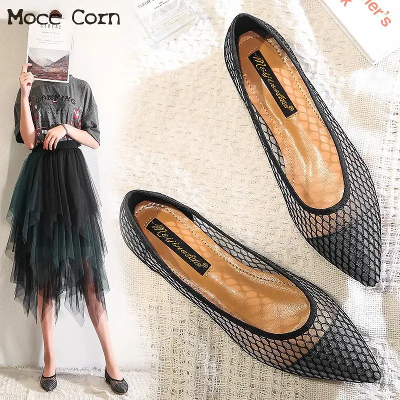 

Women Flats Shoes Slip On Casual Ladies Lace Hollow Out Shoes Lazy Loafers Breathable Female Espadrilles 2019 Summer Footwear