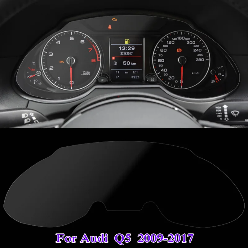 QCBXYYXH стайлинга автомобилей приборной панели автомобиля Краски Защитная ПЭТ пленка для Audi A1 A3 A4 A6 Q3 Q5 Q7 передача света 4 H защищенная от царапин