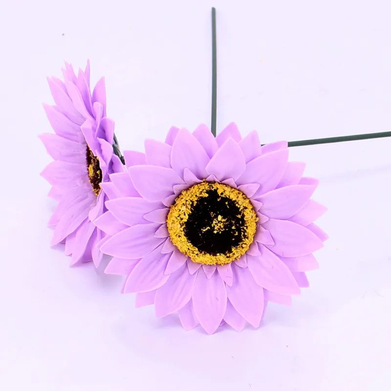 sunflower artificial flowers for wedding Soap Flower Head home decoration accessories Collocation Flower Shop Supplies JX011 (11)