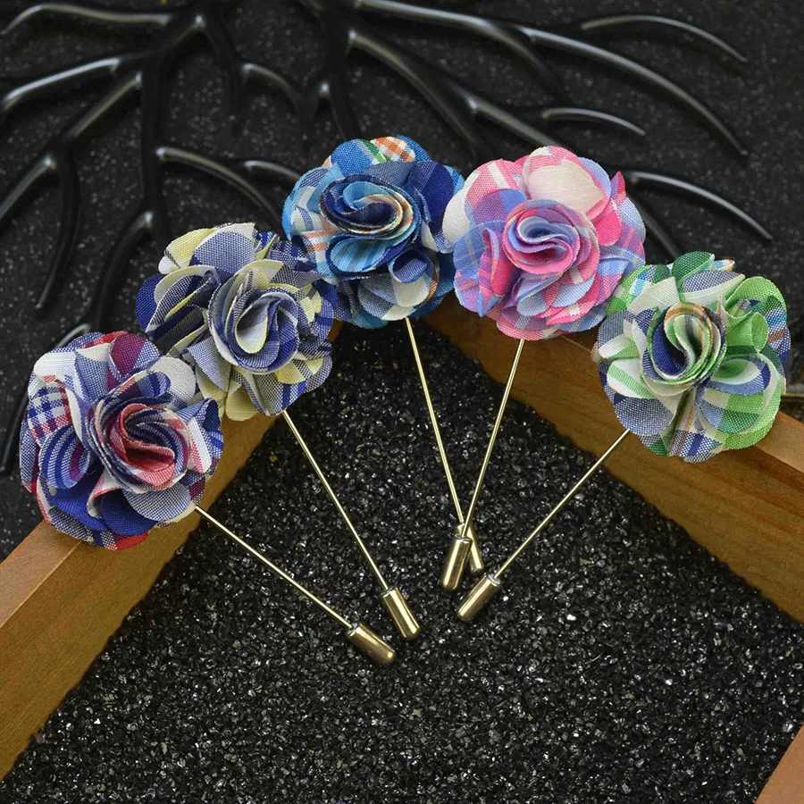 Brand Handmade Fabric Brooch Wedding Brooch Bouquet Gentlemen Lapel Pins Fashion Flower Brooch