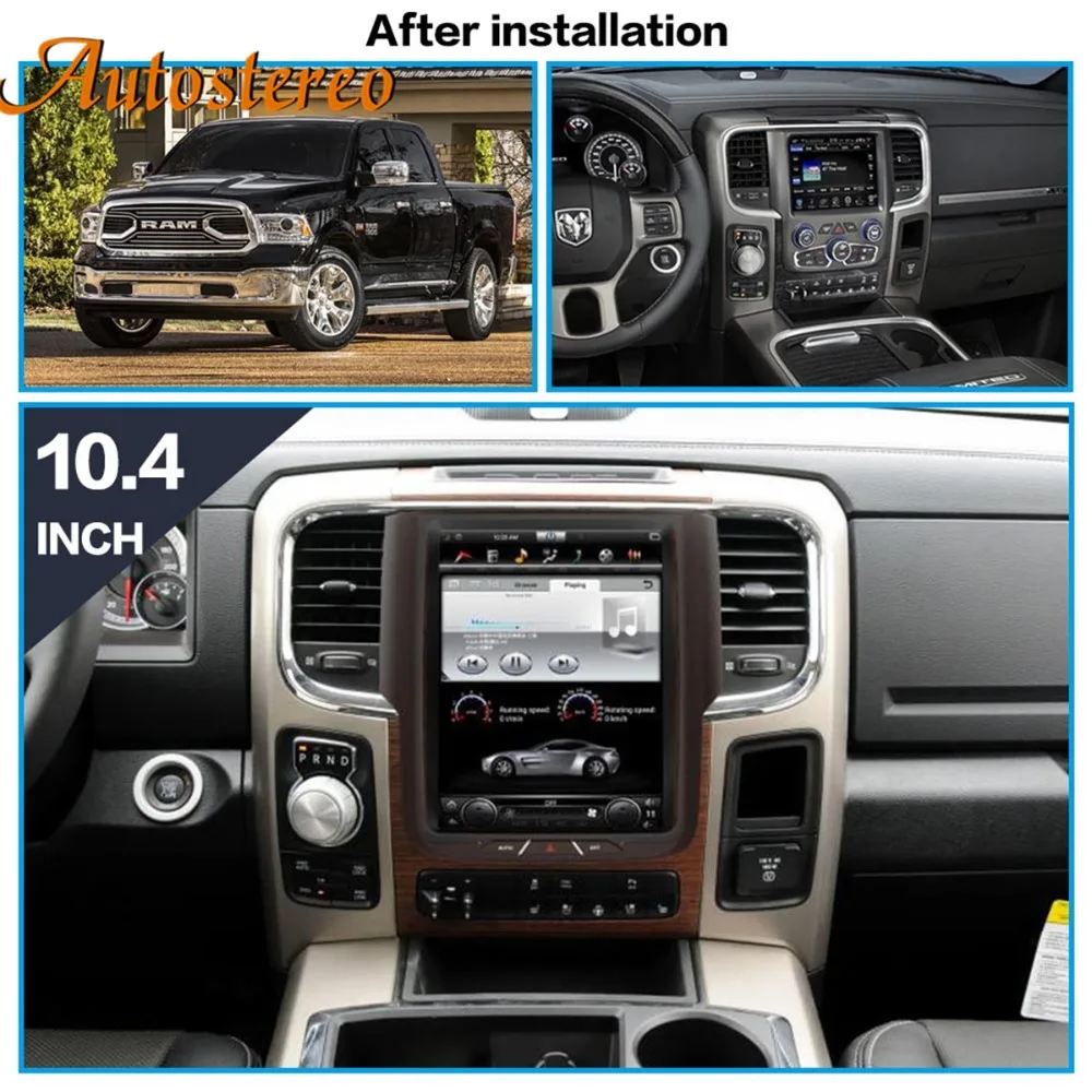 Perfect Android 7 Tesla style Car No DVD Player GPS Navigation For Dodge RAM 2014-2018 radio tape recorder head unit multimedia player 2