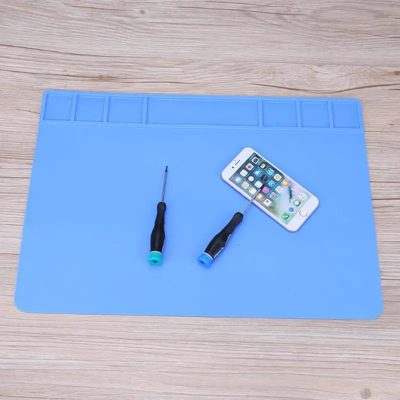 

Heat-resistant Soldering Mat Silicone Heat Gun BGA Soldering Station Insulation Pad Repair Tools Maintenance Platform Desk Mat