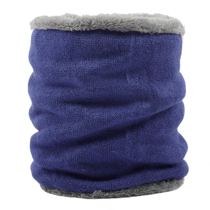 head scarf men New Plus Velvet Scarf for Women Men Knitted Ring Scarves Collar Warm Thick Elastic Knit Mufflers Boys Girls Cotton Collar Scarf mens linen scarf Scarves