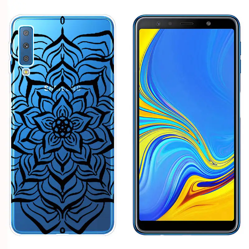 Arvin Silicone Fundas for Samsung Galaxy A7 2018 A5 A8 Plus 2018 Soft TPU Phone Cases FOR Samsung A750F Painted Case for A320 (19)