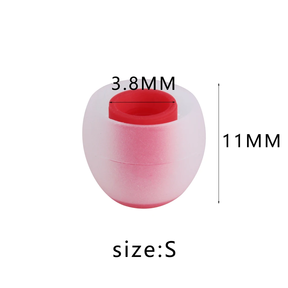 Новая мода 12 шт Универсальные 3,8 мм наушники-вкладыши подушки замена мягкий силиконовый каучук ушные наконечники