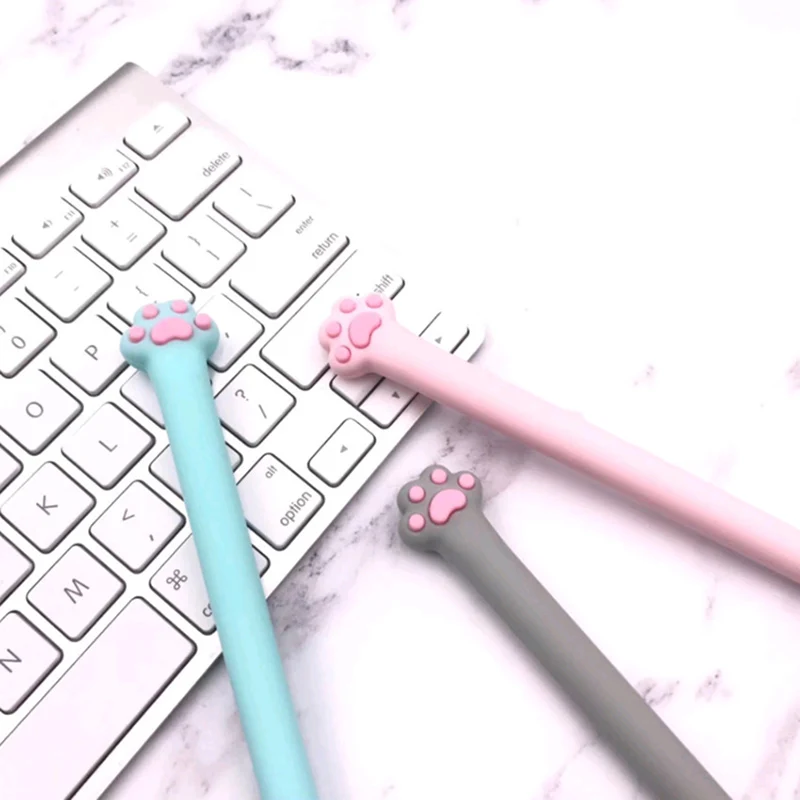 1 шт. милые кошачьи когти ручки Kawaii нейтральные 0 5 мм креативные гелевые для детей