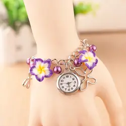 2019 Новый цифровой циферблат Цветок браслет женские часы повседневные модные изысканные высококлассные женские модели кварцевые часы