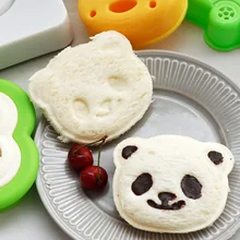 Мультяшный маленький панда нож для сэндвич-форм хлеба печенья тисненое устройство Инструменты для торта рисовые шарики для обеда DIY инструмент для прессформы