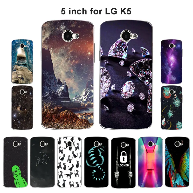 Для LG K5 чехол Роскошный мягкий ТПУ для X220 X220DS 5 0 &quotK Туманность Окрашенные