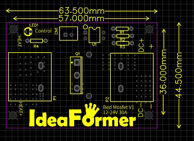 MOSFET 30A модуль расширения inc. 2-контактный провод с кабелем с подогревом кровать модуль питания/Горячая кровать Анет A8 A6 A2 Ramps 1,4 части 3D принтера