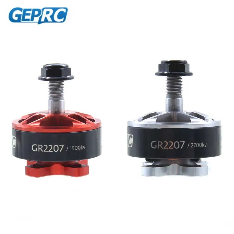 

GEPRC GEP-GR2207 2207 1900KV 2400KV 2700KV Brushless Motor For RC Models Quadcopter FPV Racing Multicopter Props Silver Red