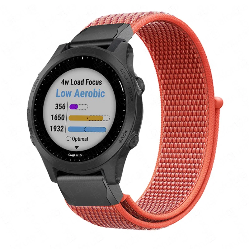 Laforuta нейлоновый ремешок 26 мм 22 для Garmin Fenix 5X 5 Forerunner 945 935 3 быстросъемный браслет