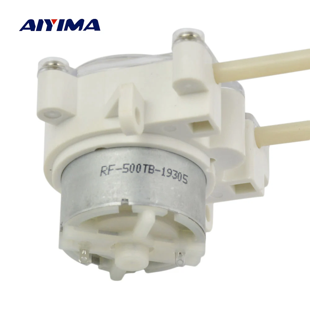 

Aiyima Peristaltic Pump DC6V 0-60ML/min Micro Titration Pumping For Aquarium Lab Analytical Hose Pumpping 2MM ID x 4.5MM OD Tube