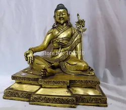 Бир 002288 10 "Китай Тибет Буддизм Бронзовый gild Падмасамбхава будда Скульптура