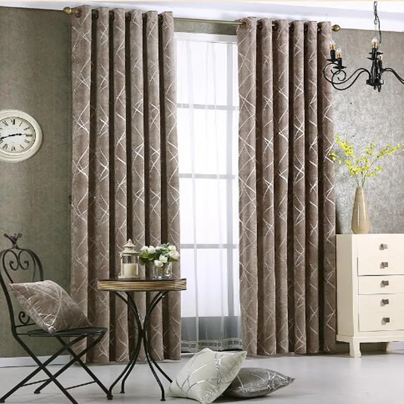 

High-Quality Modern Simple Curtains For Living Room Thickening Blinds Curtain Drapes For Bedroom Finished Cortinas WP293&30