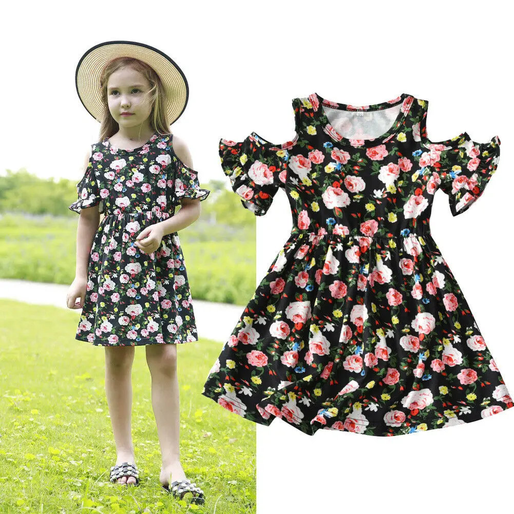 

Pudcoco 2019 Brand Summer Infant Kids Baby Girls Vestidos Floral Dress Princess Party Pageant Tutu Dresses 1-6Y
