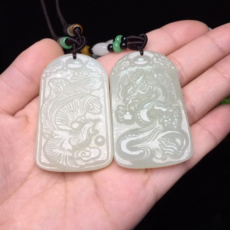 

Popsocket Reiki Druzy Yu Xuan, Authentic Hetian Dragons And Phoenixes Of Natural Wek-jin Pendant Longfeng Offerings Couples