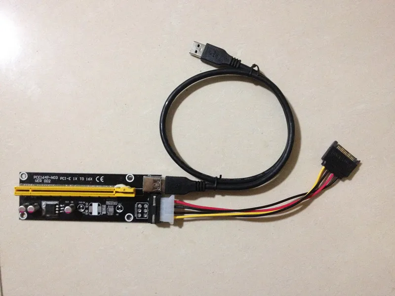 PCIE 1X To PCI e 16x slots Extension Riser card 1 to 2 PCI express ...
