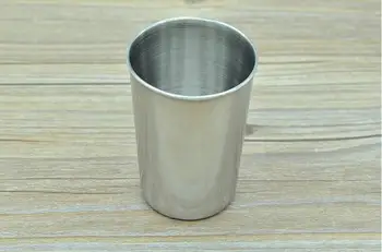 

200ml Stainless Steel Camping Travel Tumbler Cup Easily Portable Mug Drinking Coffee Beer Cup 200Pcs Wholesale