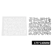 HobbyLane нижний чехол с буквенным рисунком+ цифрами DIY Выгравированные штампы из углеродистой стали для скрапбукинга альбом для рукоделия штампы инструмент